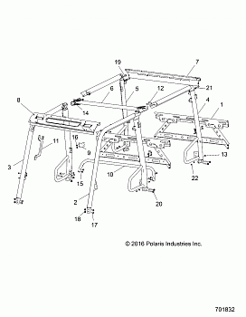 CHASSIS, CAB FRAME - R18RNA57B1/B9/EBV (701832)