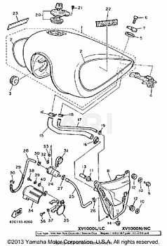 FUEL TANK XV1000L N