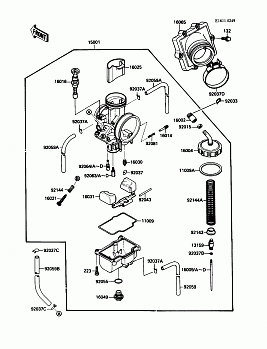 Carburetor(KXF250-A2)(004205?)