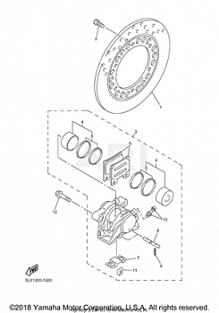 REAR BRAKE CALIPER