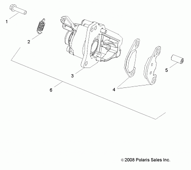 BRAKES, CALIPER, REAR - R14VA17AA/AF (49RGRCALIPERRR09RZR170)