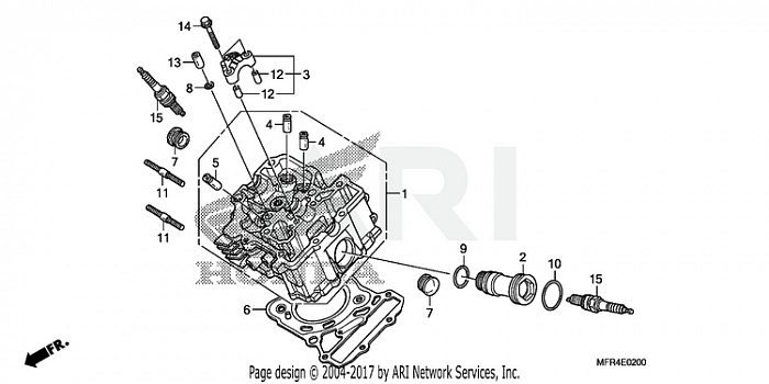 FRONT CYLINDER HEAD