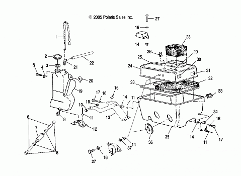 OIL TANK/AIR BOX - S06SU4BS (4997559755C02)