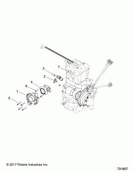 ENGINE, THROTTLE BODY and FUEL RAIL - R19RNA57B1/B9/EBX (701867)