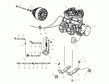 ENGINE MOUNTING - S01NX4CS (4961676167C003)