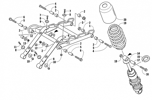 REAR SUSPENSION FRONT ARM ASSEMBLY