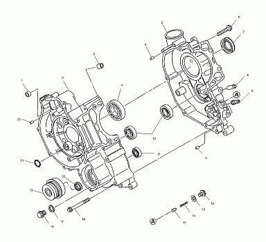 CRANKCASE - A01BG50AA (4963766376C014)