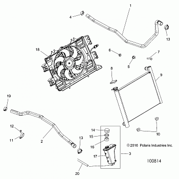 ENGINE, COOLING SYSTEM - A17SXE95NL (100814)