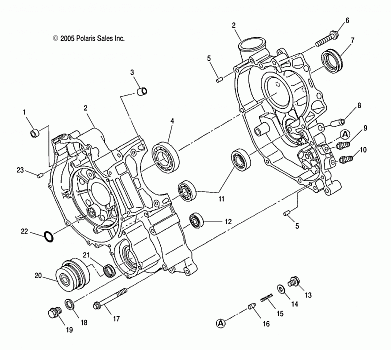 CRANKCASE - A05CL50AA (4999201549920154C12)