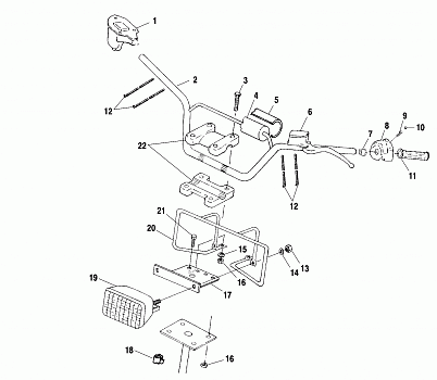 HANDLEBAR/HEADLIGHT - A01BG50AA (4963766376B008)