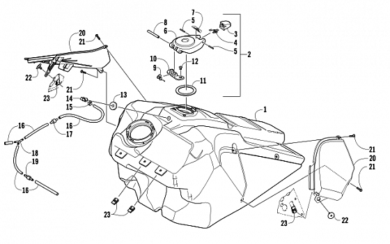 GAS TANK ASSEMBLY