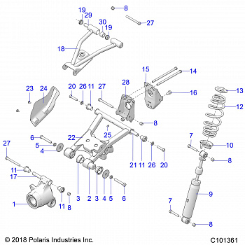 SUSPENSION, REAR - A19SHE57RS