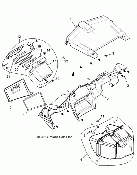 BODY, DASH AND GLOVEBOX - Z14ST1EFX (49RGRDASH1410004)