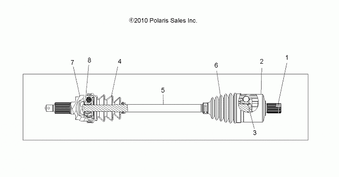 DRIVE TRAIN, DRIVE SHAFT, FRONT - A14ZN8EAB/C/I/M/P/S (49ATVSHAFTDRIVE1332873)