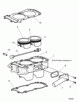 ENGINE, CYLINDER AND PISTON - Z17VFE92AK/AM/AB (700465)