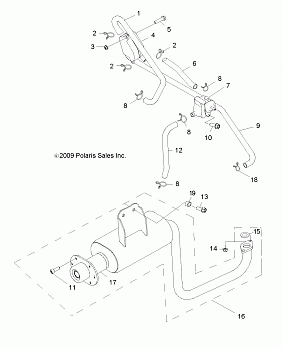 ENGINE, EXHAUST - R14VA17AA/AF (49RGREXHAUST10RZR170)