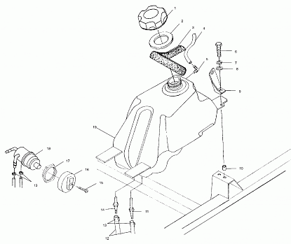 FUEL TANK - A02CH42AA (4968536853A11)