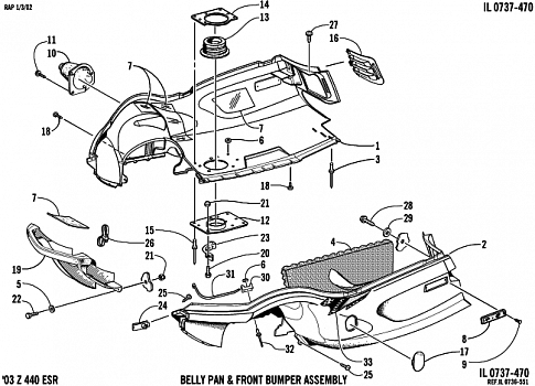 BELLY PAN AND FRONT BUMPER ASSEMBLY