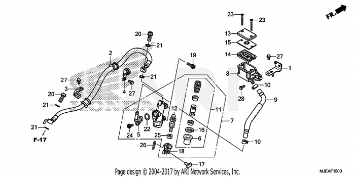 REAR BRAKE MASTER        CYLINDER (1)