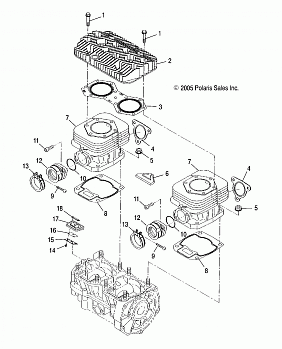 ENGINE, CYLINDER - S17CED5 ALL OPTIONS (4997239723C11)