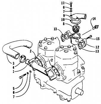 WATER INTAKE AND THERMOSTAT MANIFOLDS