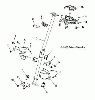 STEERING POST, ASSEMBLY - S06PT7HS (4997539753B08)