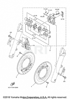 FRONT BRAKE CALIPER