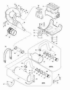 Engine Support And Muffler