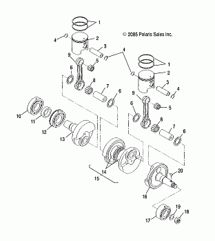 PISTON and CRANKSHAFT - S06NJ5BSA (4997279727C07)