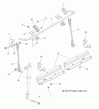 SUSPENSION, STABILIZER BAR, FRONT - R12VE76FX/FI (49RGRSTABILIZERFRT11RZRI)