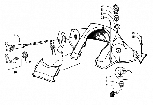 CONSOLE AND SWITCH ASSEMBLY