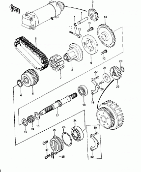 SECONDARY SHAFT/STARTER CLUTCH