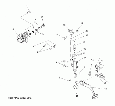 BRAKES, REAR BRAKE - A08GJ52AA/AB/AC (49ATVBRAKERR08OUT525S)