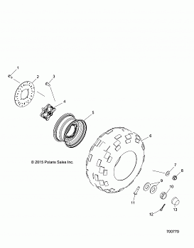 WHEELS, REAR - R20MAAE4G8/G9 (700779)