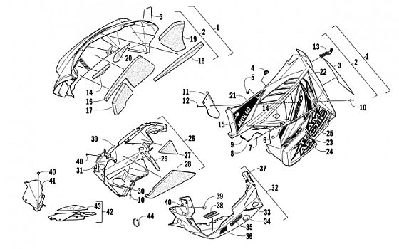 SKID PLATE AND SIDE PANEL ASSEMBLY