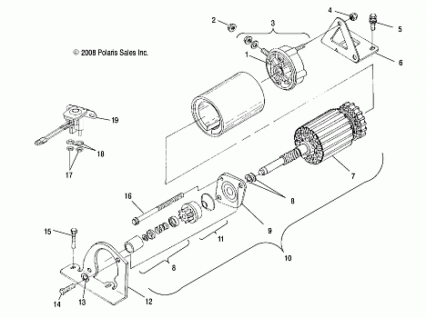 STARTING MOTOR - S06NP5BSA/NE5BSB (4997239723D04)