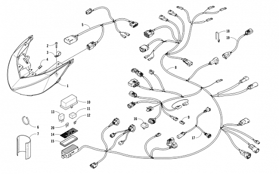 HEADLIGHT AND WIRING ASSEMBLIES