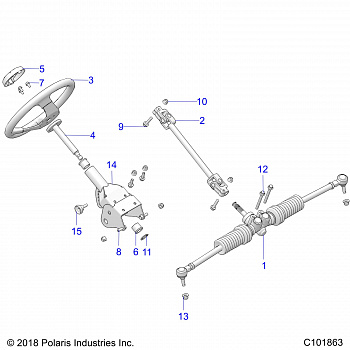 STEERING, STEERING ASM. - A20HAB15N2 (C101863)