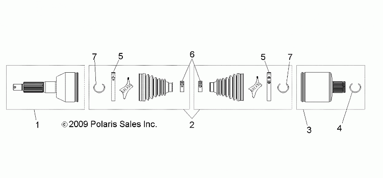 DRIVE TRAIN, REAR HALF SHAFT - R09HH50AG/AR (49RGRSHAFTDRIVERR10CREW)