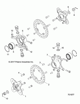 SUSPENSION, FRONT CARRIER - Z18VBE99BW (701877)