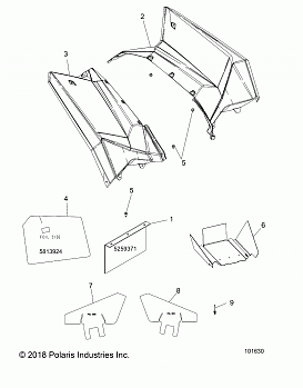 BODY, REAR CAB AND HEAT SHIELDS - A18SVE95FR