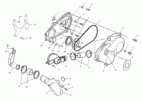 CLUTCH COVER - A03BA25CA/CB (4975037503C01)