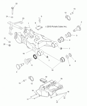 SUSPENSION, SWING ARM - A10NG50FA (49ATVSWINGARM10SCRAMI)