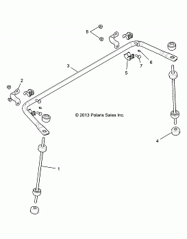 SUSPENSION, REAR STABILIZER BAR - R14WH88A/9EA ALL OPTIONS (49RGRSTABILIZERRR14CREW)