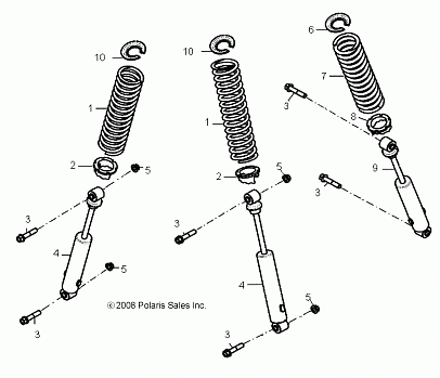 SUSPENSION, SHOCKS - A13FA09AA (49ATVSUSP08OUT90)