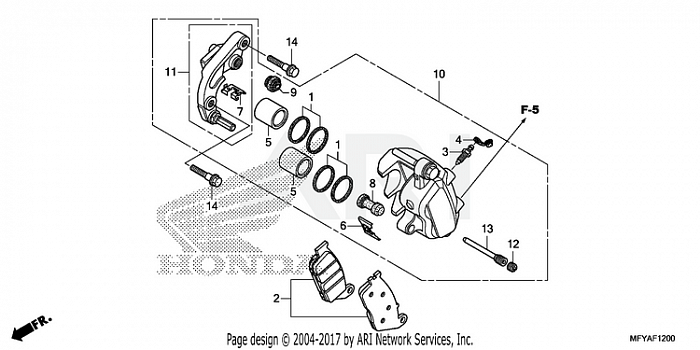 FRONT BRAKE CALIPER