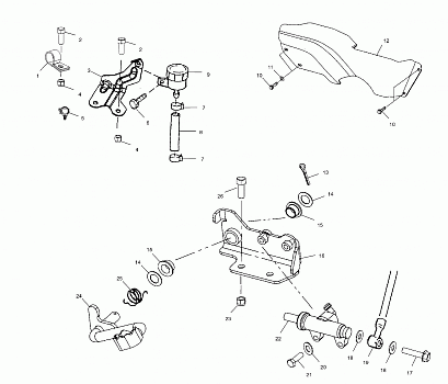 REAR BRAKE MASTER CYLINDER - A01BA50AA (4963716371C001)