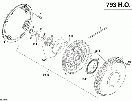 Rewind Starter 793HO