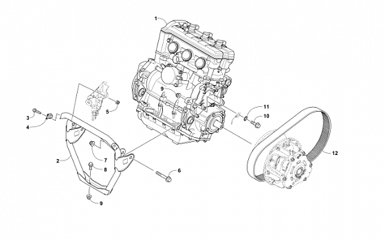 ENGINE AND RELATED PARTS