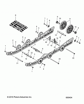 SUSPENSION, REAR and TRACK - S19CEA5BSL (600404)